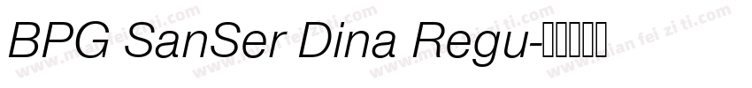 BPG SanSer Dina Regu字体转换